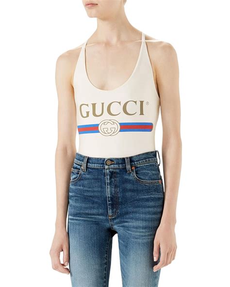 gucci lingerie top|gucci logo bodysuit.